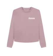 Mauve Women's Small Logo Boxy Sweatshirt