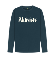 Denim Blue Men's Logo Long Tee