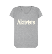 Athletic Grey Women's Logo V-Neck Tee